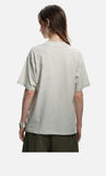 DAXUEN black mock neck oversized cotton tee