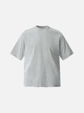 Mock Neck Oversized Cotton Tee