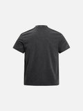DAXUEN Mock-neck short-sleeve t-shirt in black and dark heather grey