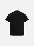 DAXUEN Mock-neck short-sleeve t-shirt in black and dark heather grey