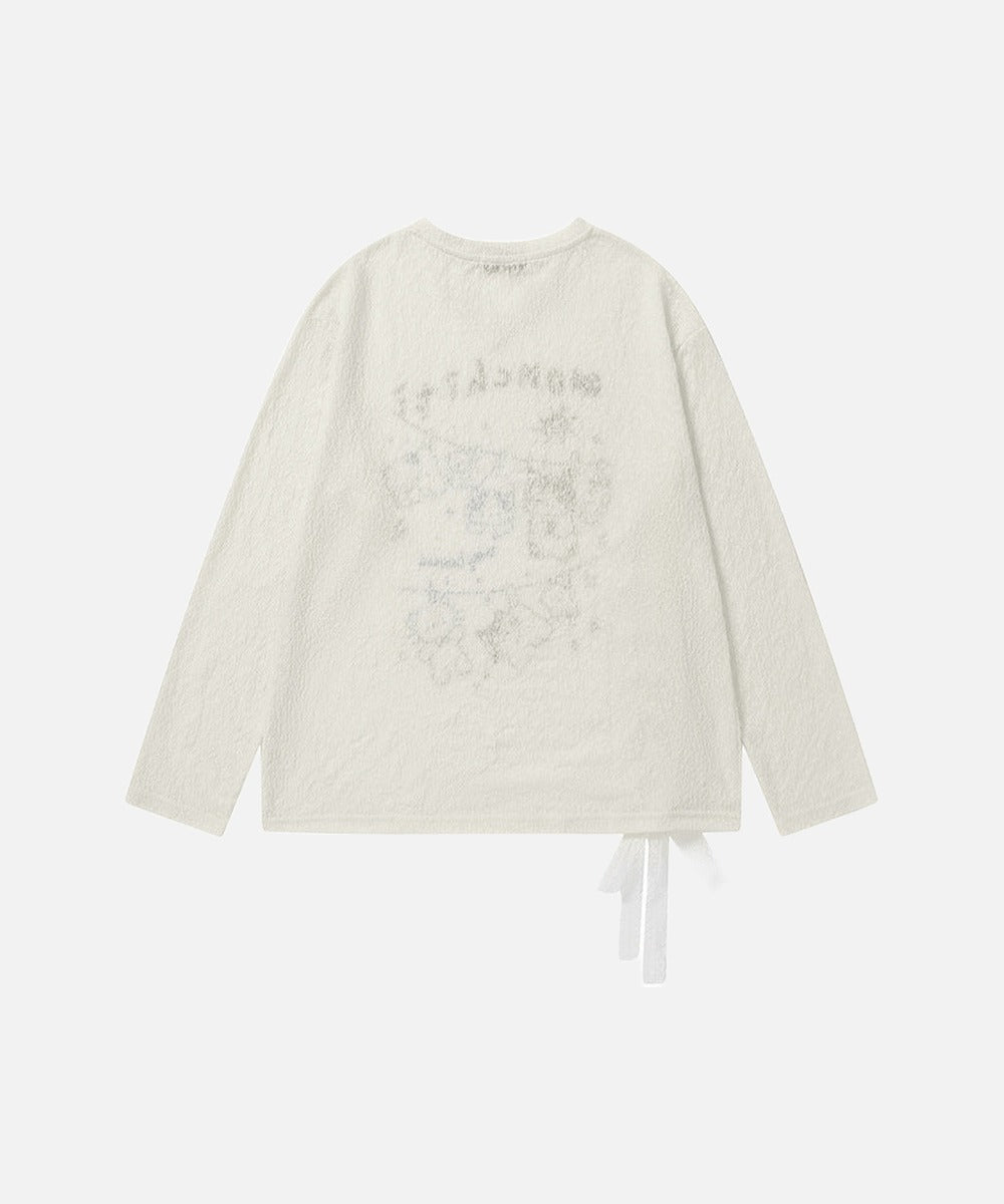 DAXUEN Monchiti Cartoon Cats Long Sleeve Top