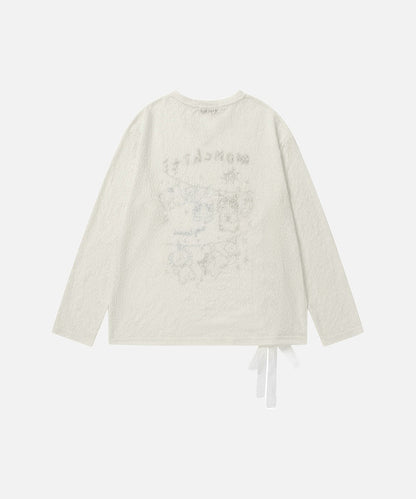 DAXUEN Monchiti Cartoon Cats Long Sleeve Top