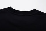 DAXUEN charcoal grey oversized monochrome distressed face graphic tee
