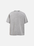 DAXUEN washed purple oversized monochrome rock-band graphic tee