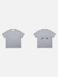 DAXUEN white oversized mountain landscape graphic tee