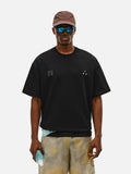 DAXUEN white oversized mountain landscape graphic tee