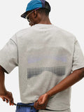 DAXUEN white oversized mountain landscape graphic tee