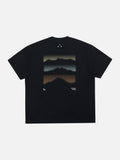 Mountain Landscape Graphic Oversized T-Shirt