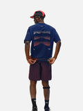 DAXUEN white oversized mountain landscape graphic tee