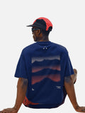 DAXUEN white oversized mountain landscape graphic tee