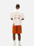 DAXUEN white oversized mountain landscape graphic tee
