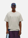 DAXUEN white oversized mountain landscape graphic tee