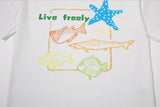 Starfish White Graphic T-Shirt