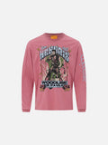 Multi-Colored Scooter Graphic Long Sleeve Tee