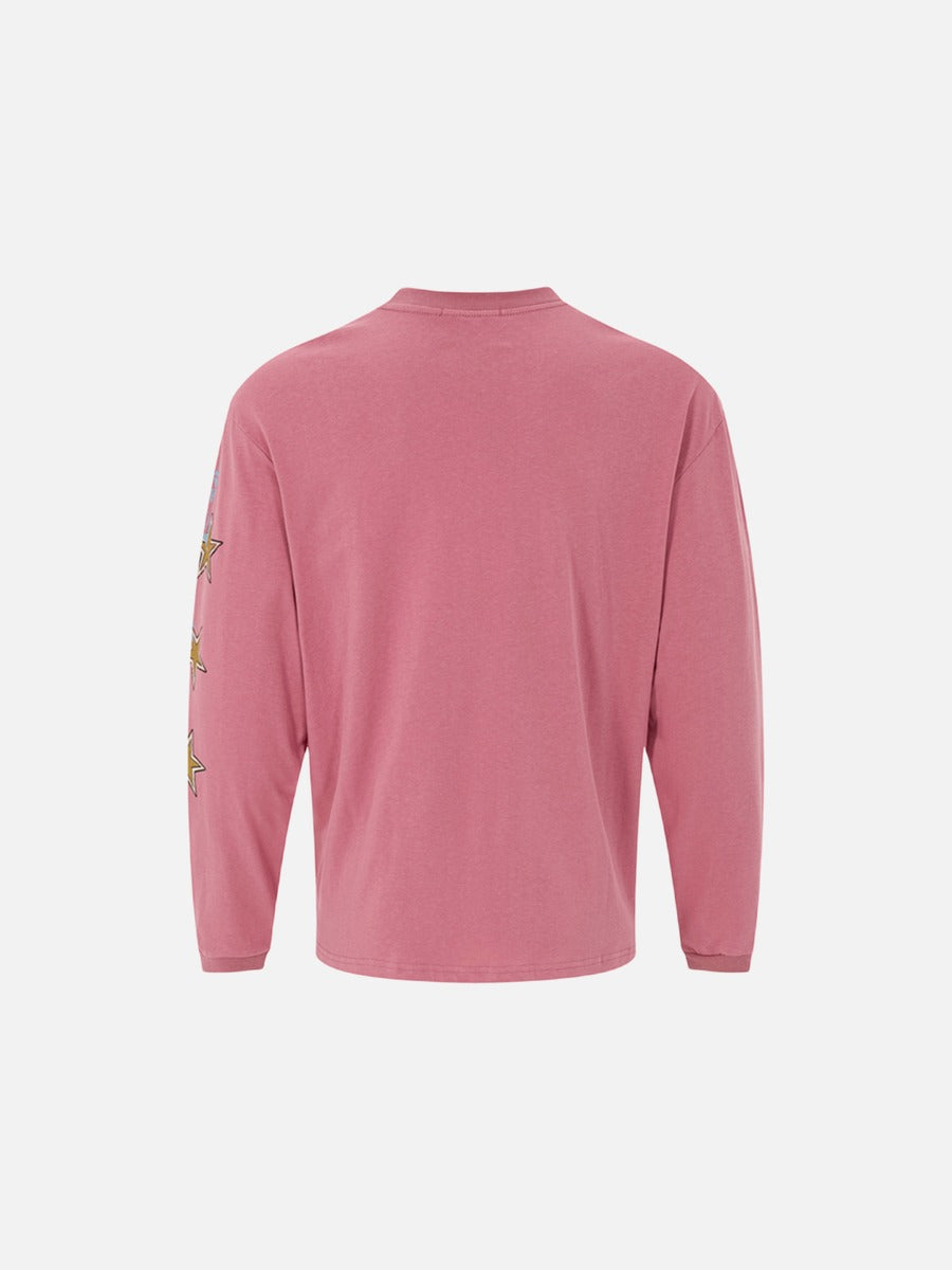 Multi-Colored Scooter Graphic Long Sleeve Tee