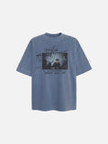 Multi-Layered Graphic Short-Sleeve T-Shirt