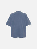 DAXUEN faded blue multi-layered graphic short-sleeve t-shirt