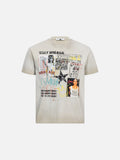 DAXUEN faded blue multi-panel graphic relaxed fit t-shirt
