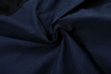 DAXUEN dark navy blue multi-pocket wide-leg cargo pants