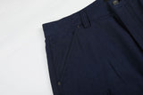DAXUEN dark navy blue multi-pocket wide-leg cargo pants