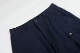 DAXUEN dark navy blue multi-pocket wide-leg cargo pants