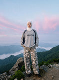 Multi-Tone Camouflage Oversized Cargo Pants