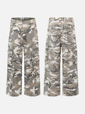 Multi-Tone Camouflage Oversized Cargo Pants