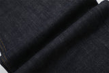 DAXUEN dark indigo wide-leg jeans with musical staff embroidery