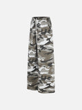 DAXUEN muted camouflage wide-leg pants