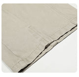 DAXUEN light beige-grey oversized wide-leg pants