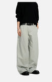 DAXUEN light beige-grey oversized wide-leg pants