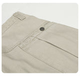 DAXUEN light beige-grey oversized wide-leg pants