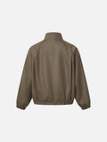 DAXUEN olive green full-zip bomber jacket