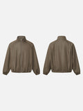 DAXUEN olive green full-zip bomber jacket