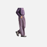 DAXUEN muted purple color-blocked wide-leg track pants