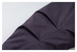 DAXUEN dark muted purple padded parka jacket with grey faux fur lining