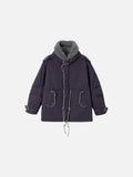 Muted Purple Padded Parka Jacket