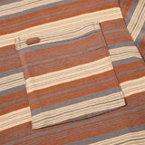 DAXUEN muted striped soft knit long-sleeve top