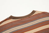 DAXUEN muted striped soft knit long-sleeve top