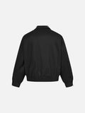 Edgy Black Bomber Jacket for Men