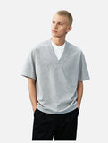 Layered V-Neck Short Sleeve T-Shirt