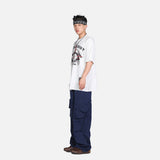 DAXUEN Oversized short-sleeved crew neck T-shirt with graphic design