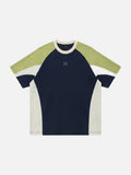 DAXUEN navy block design short-sleeve t-shirt