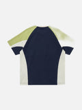 DAXUEN navy block design short-sleeve t-shirt