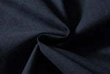 DAXUEN navy blue oversized bomber jacket with plaid collar
