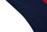 DAXUEN navy blue mesh polo with white number 10