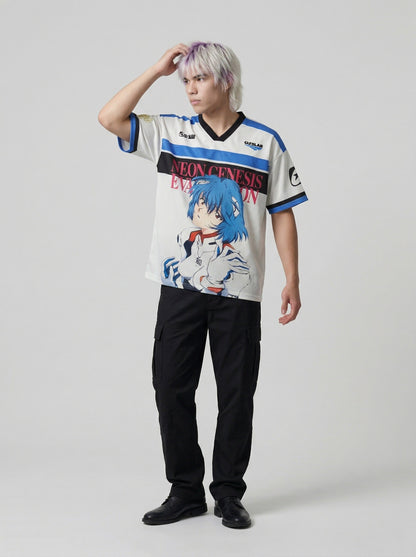 DAXUEN Short-sleeve jersey T-shirt with anime graphic — model photo
