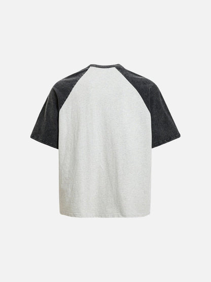 DAXUEN Oversized raglan sleeve t-shirt with graphic print