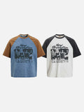 DAXUEN New Revolution vintage graphic short-sleeved T-shirt