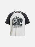 DAXUEN New Revolution vintage graphic short-sleeved T-shirt